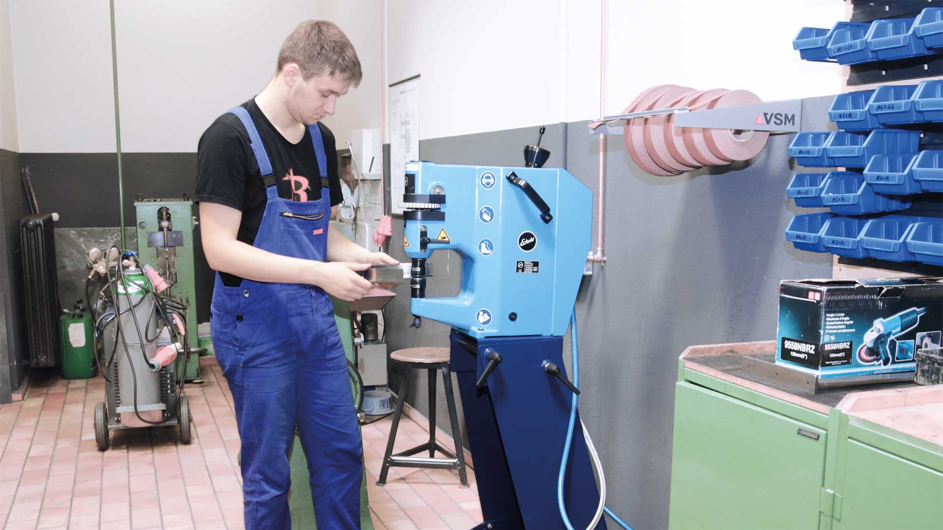 Ausbildung mit dem ECKOLD Kraftformer an der BBS II Osterode - Berufsfachschule Metall